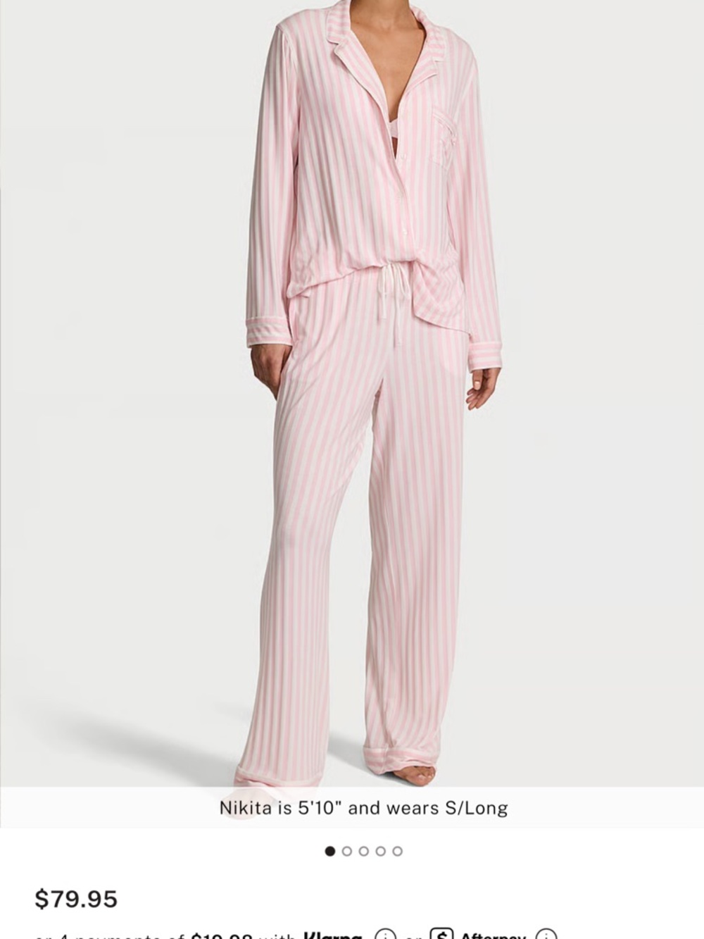 Vector is secret Women’s Pink Stripe Pajama Set
